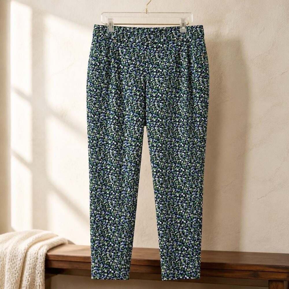 Michael Kors Women's Floral Print Stretch Capri Pants Size 2X #1251